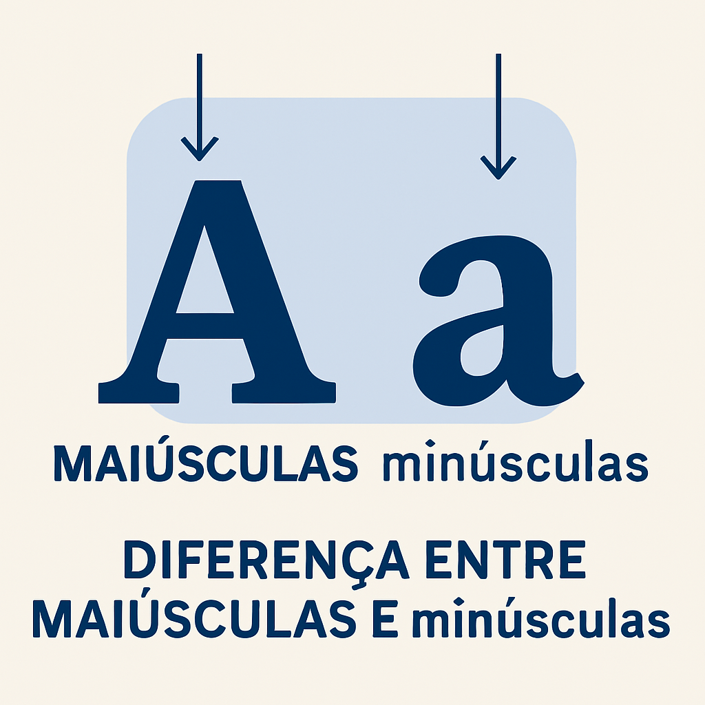 Diferença entre MAIÚSCULAS e minúsculas